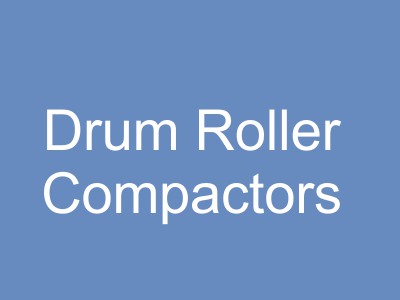 Drum Rollers, Vibratory Rollers, and Compaction Equipment