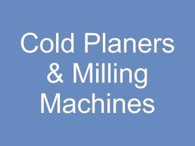 Cold Planers, Recycling, Surface Mining and Milling Equipment